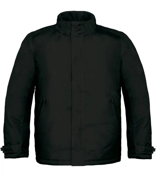 B&C Real + /men – pánská zimní parka, černá