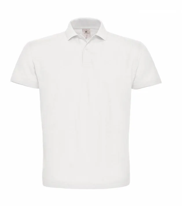 B&C ID.001 – piqué polo, bílá