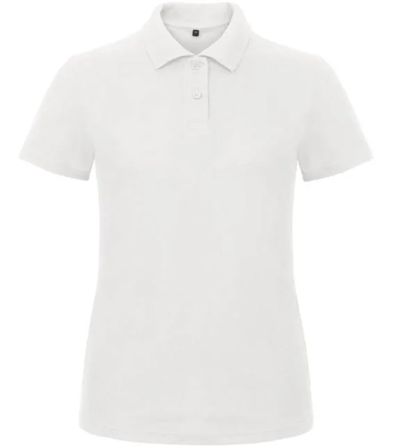 B&C ID.001 /women – dámské piqué polo, bílá