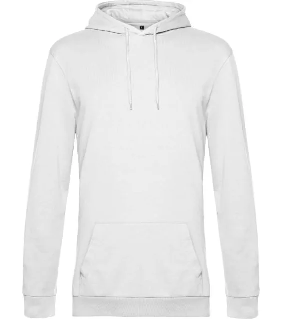 B&C #Hoodie – pánská mikina s kapucí, bílá