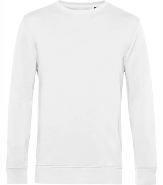 B&C Inspire Crew Neck – pánská mikina, bílá