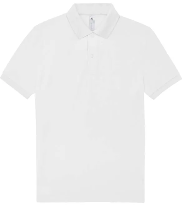 B&C My Polo 210 – piqué polo z těžké bavlny, bílá