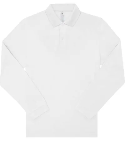 B&C My Polo 210 LSL – piqué polo s dlouhým rukávem z těžké bavlny