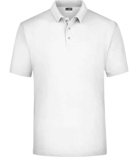 James & Nicholson JN 20 – piqué polo, bílá