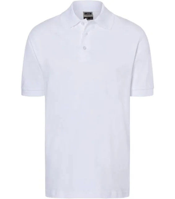 James & Nicholson JN 70 – piqué polo, bílá