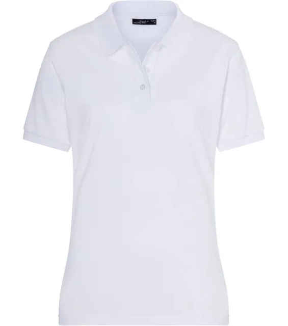 James & Nicholson JN 71 – dámské piqué polo, bílá