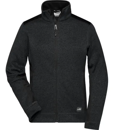 James & Nicholson JN 861 – dámská pracovní pletená fleece bunda - Strong