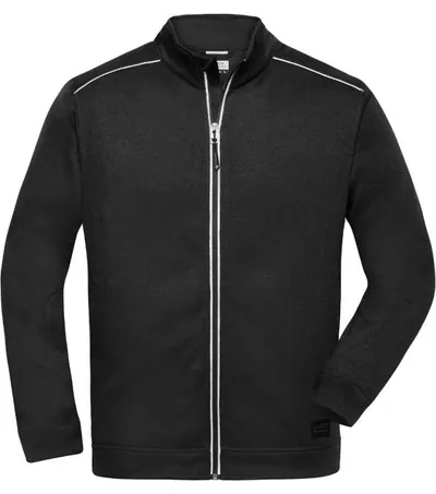 James & Nicholson JN 898 – pánská pracovní pletená fleece bunda - Solid