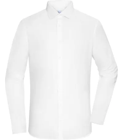 James & Nicholson JN 1372 – popelínová košile slim fit s dlouhým rukávem