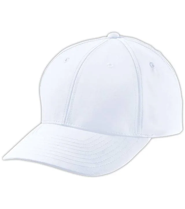 Myrtle Beach MB 6135 – 6 panelová polyester kšiltovka z mikrovlákna, bílá