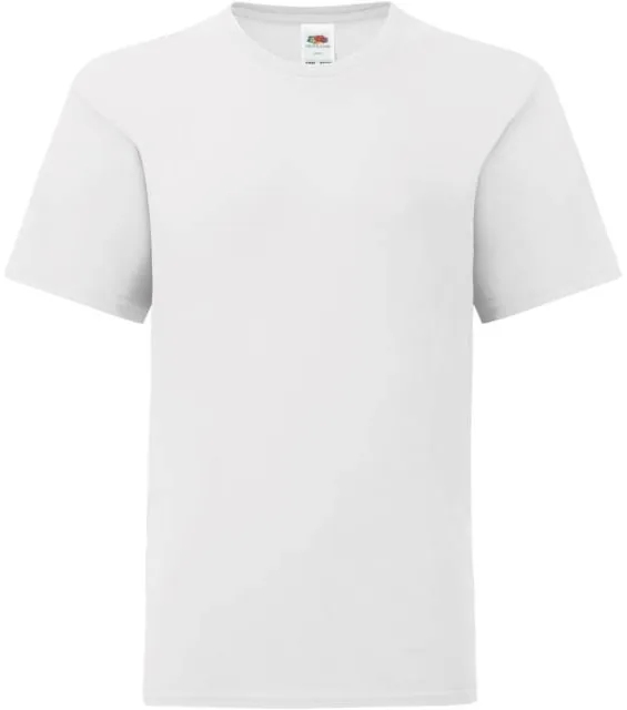 Fruit of the Loom Kids Iconic 150 T – dětské tričko, bílá