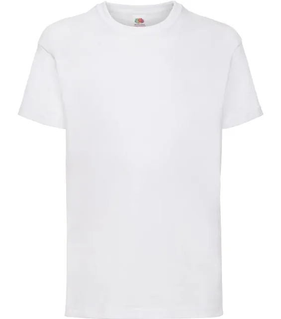 Fruit of the Loom Kids Valueweight T – dětské tričko, bílá