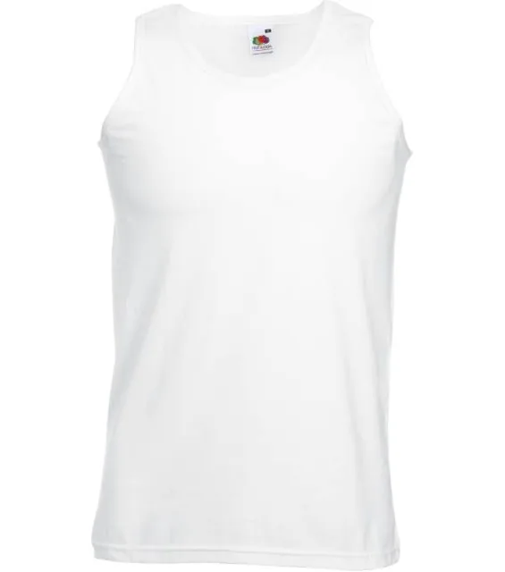 Fruit of the Loom Athletic Vest – pánské tílko, bílá