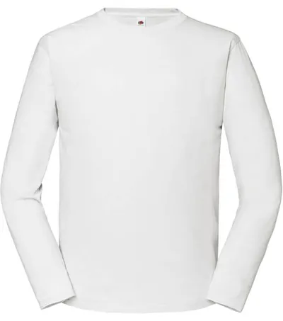 Fruit of the Loom Iconic 195 LSL – pánské tričko z těžké bavlny s dl. rukávem