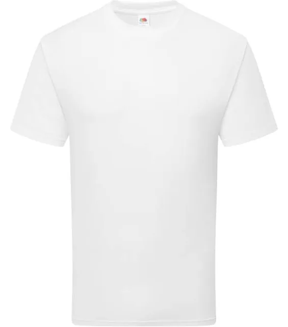 Fruit of the Loom Pure Cotton T – tričko z těžké bio bavlny, bílá