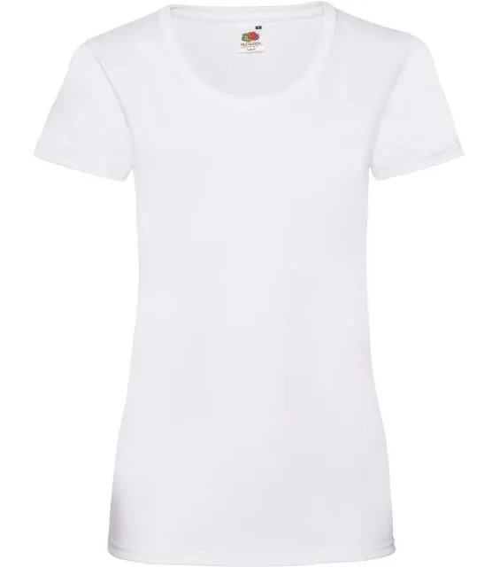 Fruit of the Loom Lady-Fit Valueweight T – dámské tričko, bílá