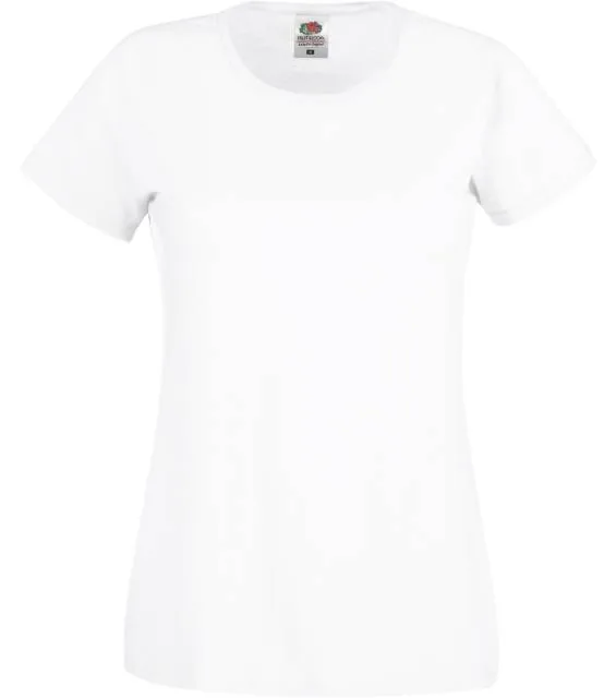 Fruit of the Loom Lady-Fit Original T – dámské tričko, bílá