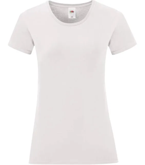 Fruit of the Loom Lady-Fit Iconic 150 T – dámské tričko, bílá