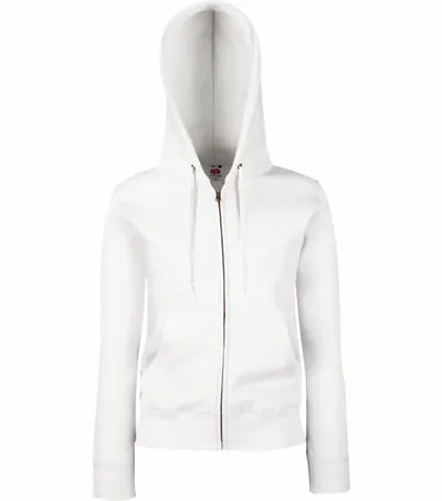 Fruit of the Loom Premium Lady-Fit Hooded Jacket – dámská mikina s kapucí