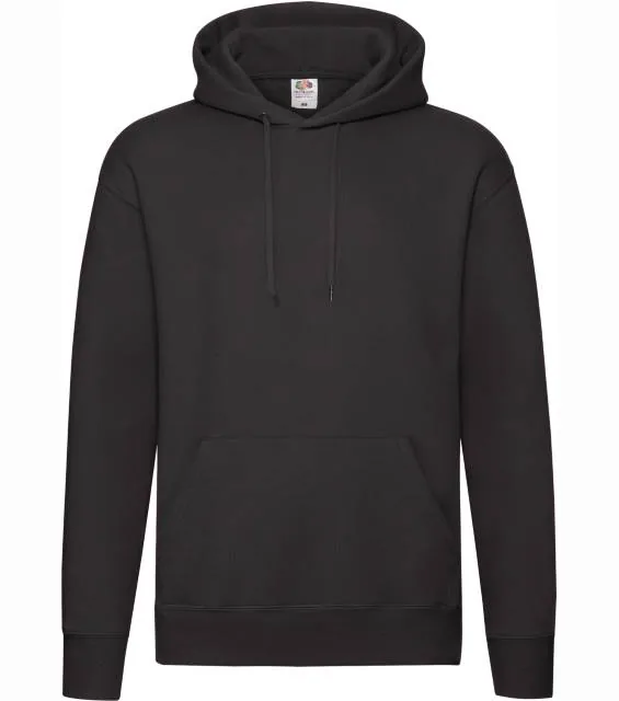 Fruit of the Loom Premium Hooded Sweat – pánská mikina s kapucí, černá