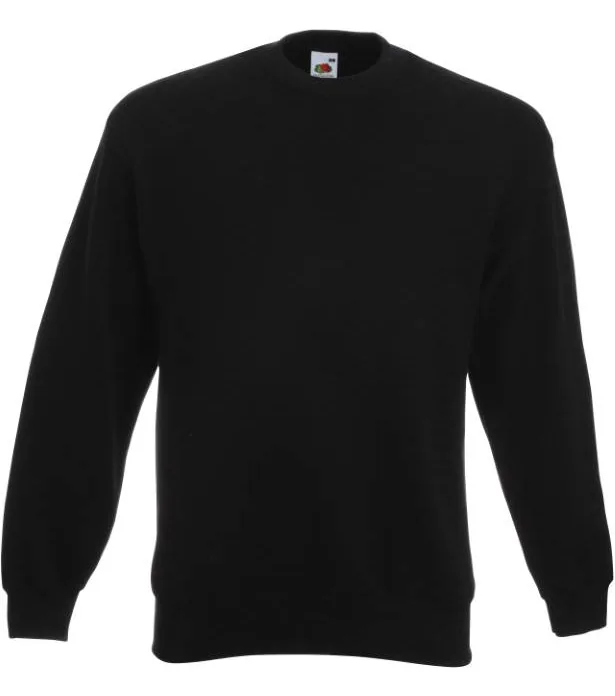 Fruit of the Loom Premium Set-In Sweat – pánská mikina, černá