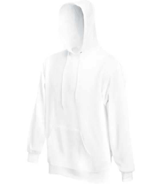Fruit of the Loom Classic Hooded Sweat – mikina s kapucí, bílá