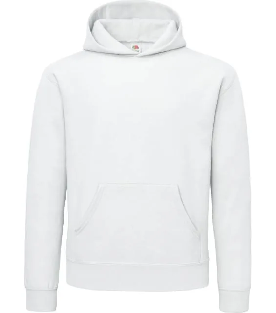 Fruit of the Loom Supercotton™ Hooded Sweat – mikina s kapucí "Supercotton™", bílá