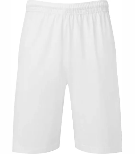 Fruit of the Loom Iconic 195 Jersey Shorts – šortky Jersey, bílá