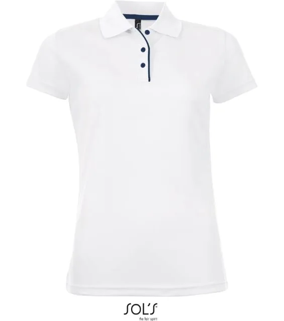 SOL'S Performer Women – dámské piqué sportovní polo, bílá