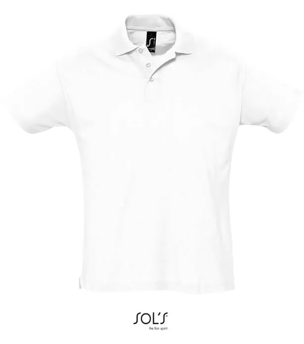 SOL'S Summer II – piqué polo, bílá