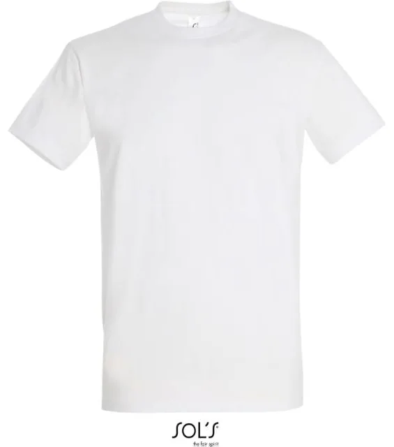 SOL'S Imperial – tričko z těžké bavlny, bílá (white)