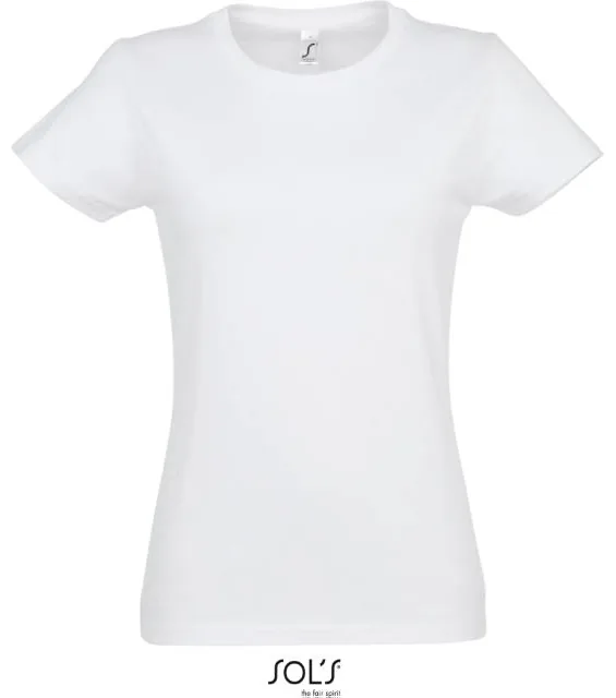 SOL'S Imperial Women – dámské tričko z těžké bavlny, bílá (white)