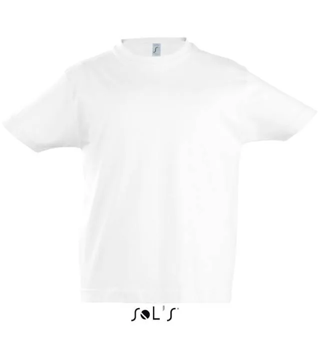 SOL'S Imperial Kids – dětské tričko z těžké bavlny, bílá (white)