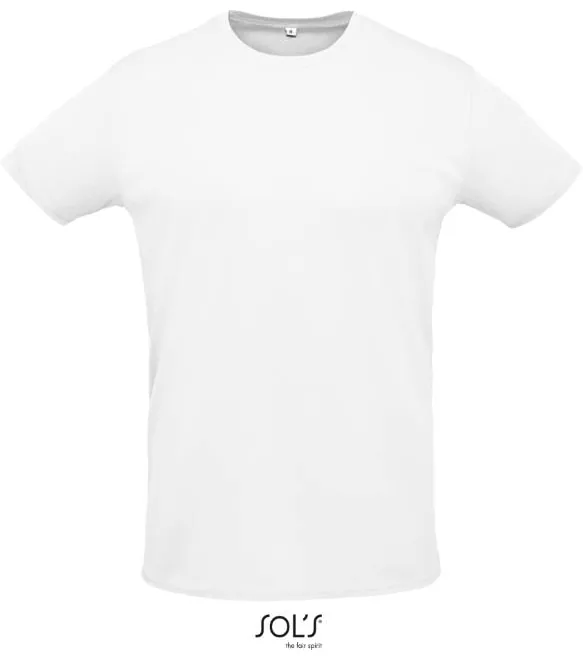 SOL'S Sprint – unisex piqué sportovní tričko, bílá