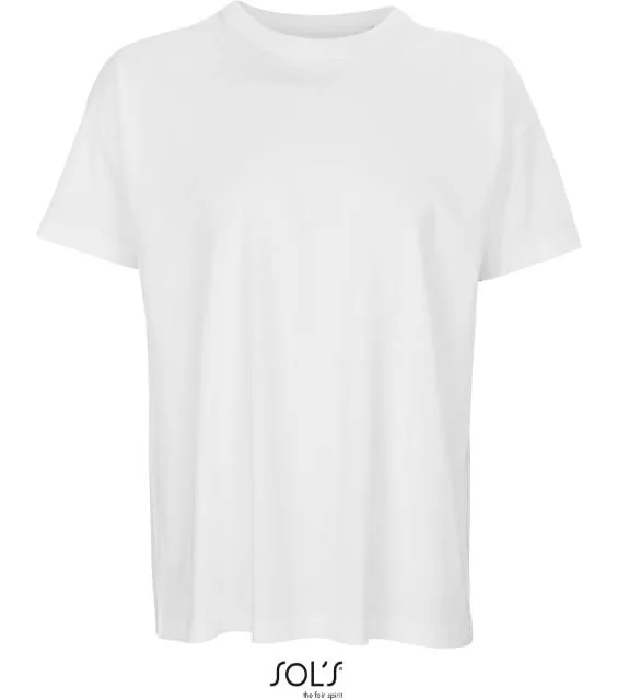 SOL'S Boxy Men – pánské oversize tričko, bílá