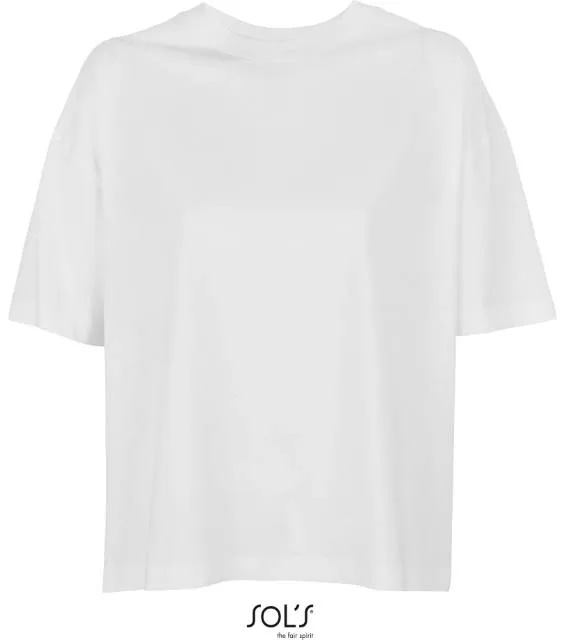 SOL'S Boxy Women – dámské oversize tričko, bílá