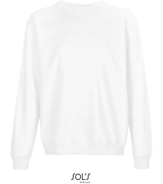 SOL'S Columbia – unisex mikina, bílá