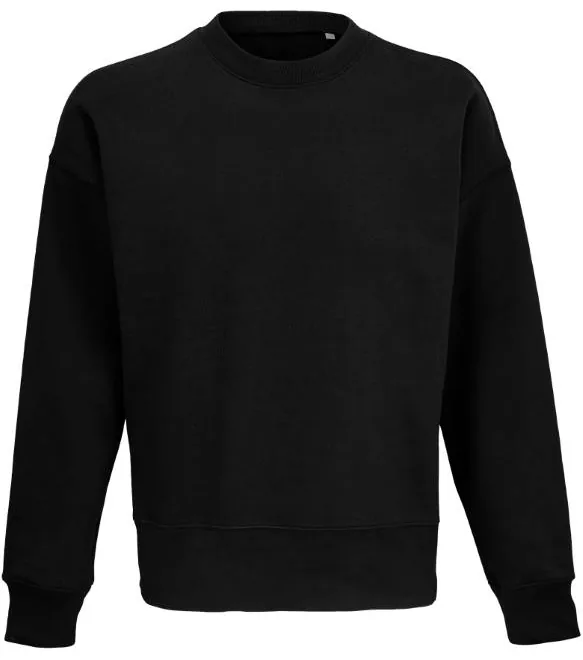 SOL'S Authentic – oversize mikina, černá