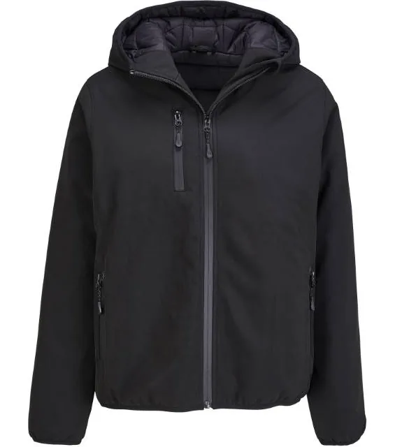 SOL'S Falcon Padded Women – dámská 3-vrstvá zimní softshellová bunda, černá