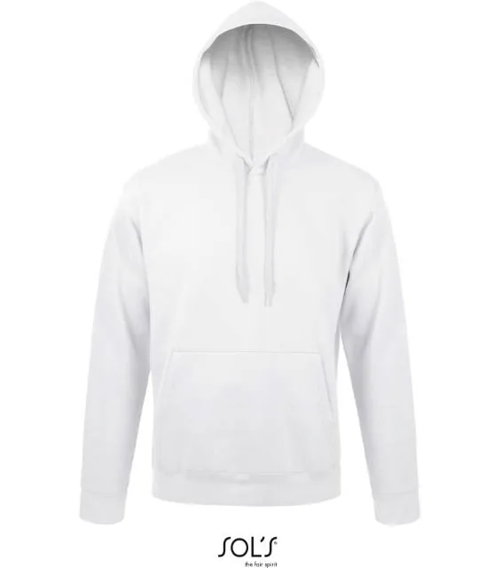 SOL'S Snake – unisex mikina s kapucí, bílá