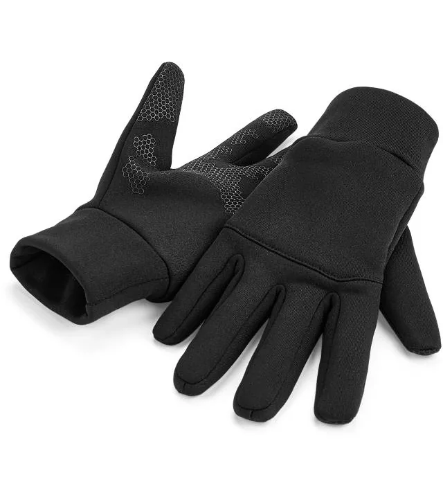 Beechfield B 310 – softshellové sportovní rukavice, černá