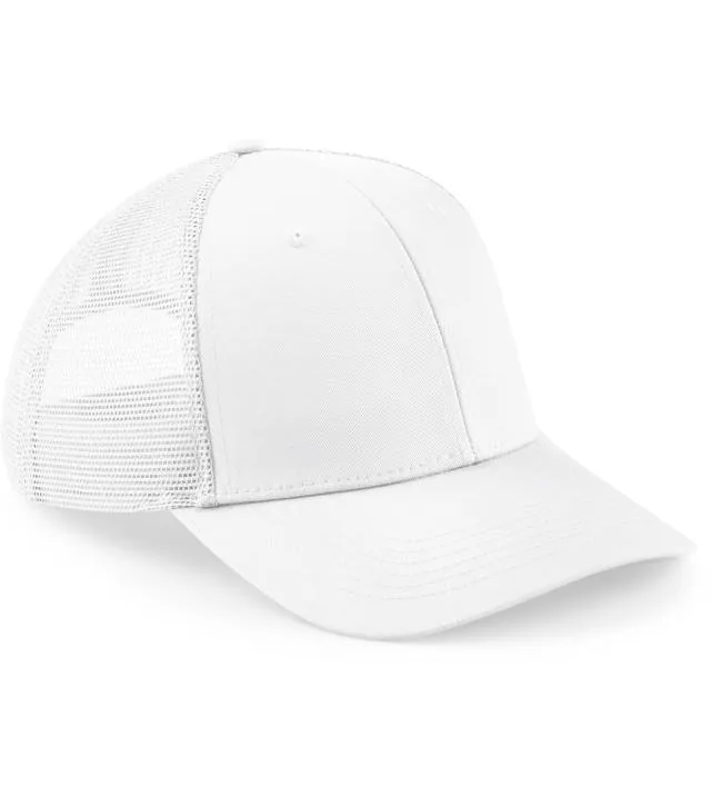 Beechfield B 646 – 6 panelová kšiltovka "Urbanwear Trucker", bílá