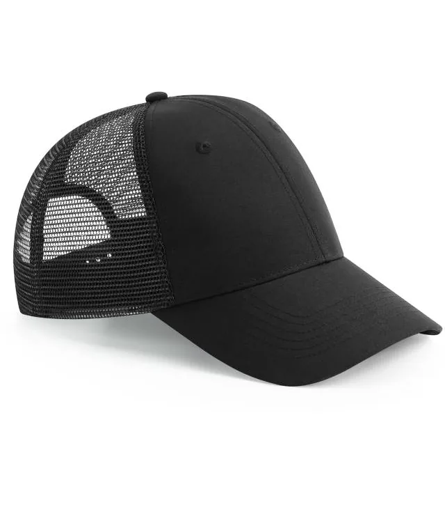 Beechfield B 75R – 6 panelová Trucker kšiltovka "Urbanwear", černá