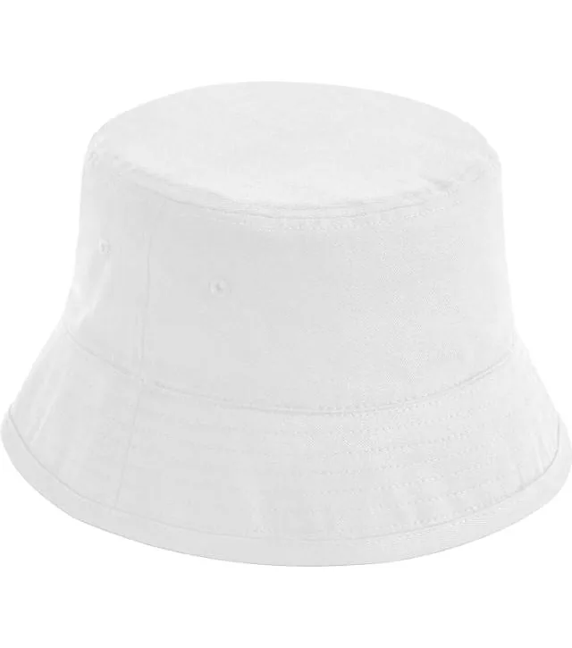 Beechfield B 90N – klobouk "Organic Cotton Bucket Hat", bílá