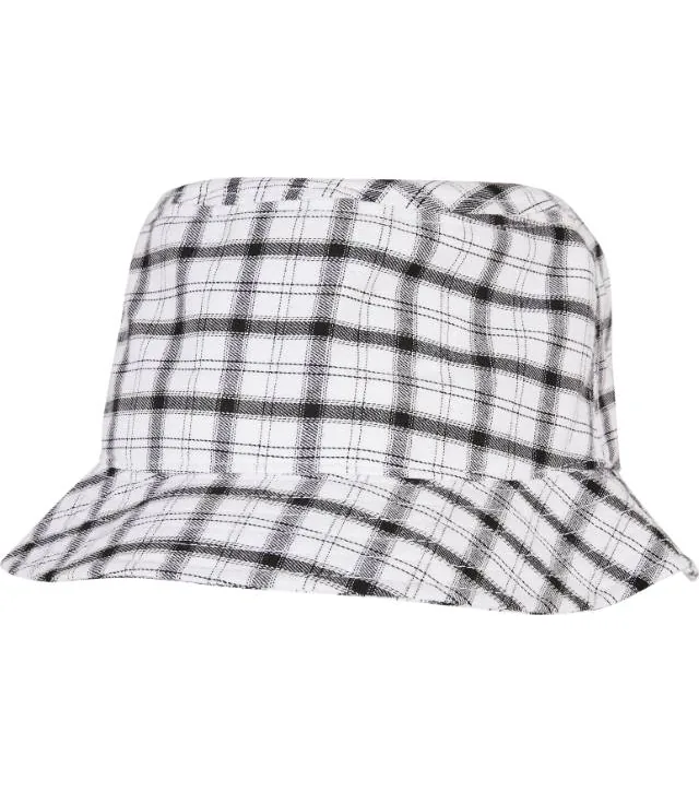 Flexfit 5003C – klobouk "Check", bílá/šedá