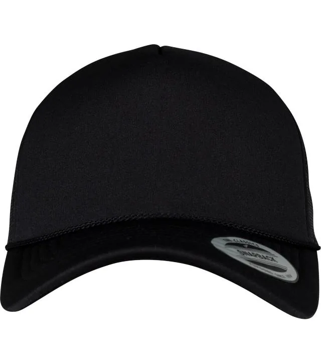 Flexfit 6005FC – 5 panelová Trucker kšiltovka, černá