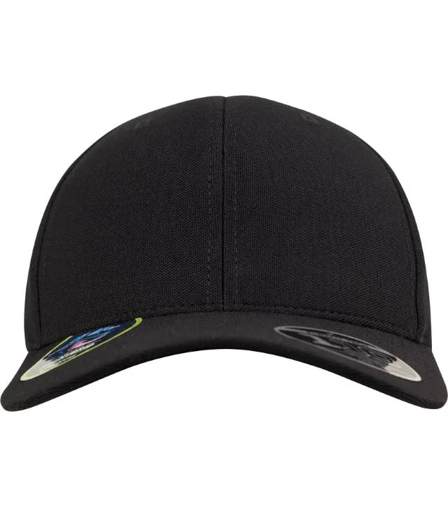 Flexfit 110P – coolDry Mini Piqué kšiltovka, bílá