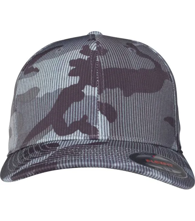 Flexfit 6277CS/6277LC/6277VC – 6 panelová Flexfit kšiltovka, tmavě maskáčová (dark camo)