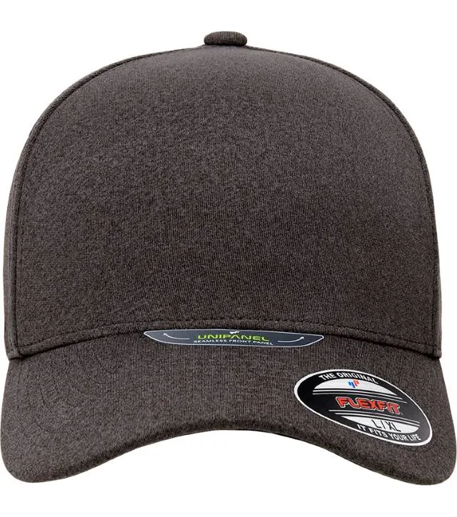 Flexfit 5577UP – 5 panelová kšiltovka "Unipanel", tmavě šedý melír