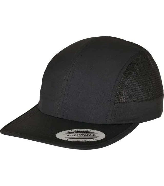 Flexfit 6088NS – 6 panelová Snapback kšiltovka "Nylon", černá